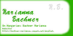 marianna bachner business card